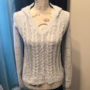 Chenille gray sweater
